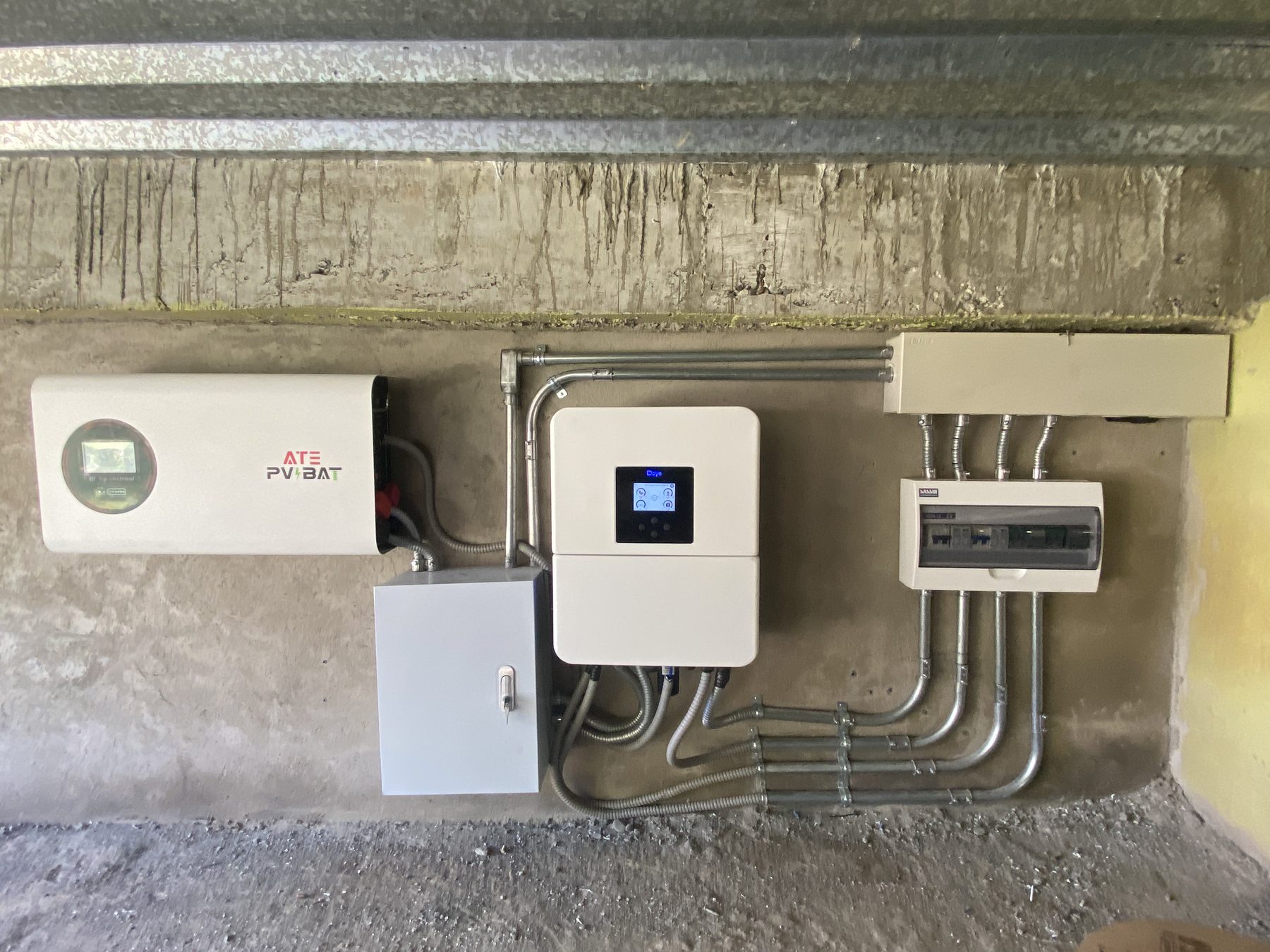 Atugan Nature Farm — Inverter room — clean conduit runs.