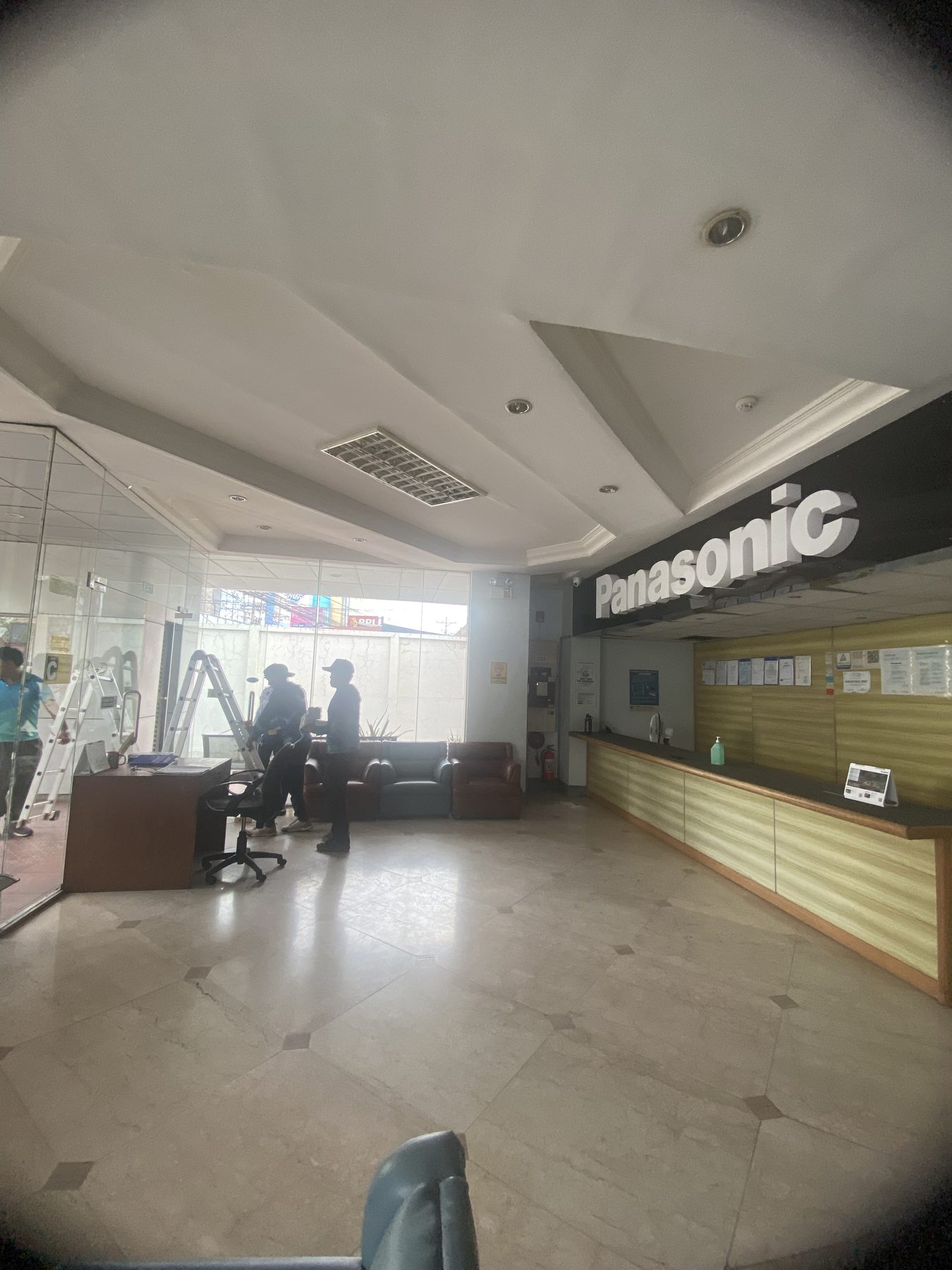 Panasonic Davao showroom interior with signage